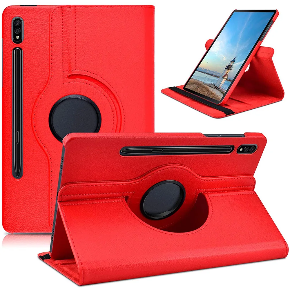 For Samsung Galaxy Tab S9 FE Plus S8 Plus S7 FE 12.4 S6 Lite 360 Rotating Stand Cover for Galaxy Tab A7 A8 A9 Plus Tablet Case