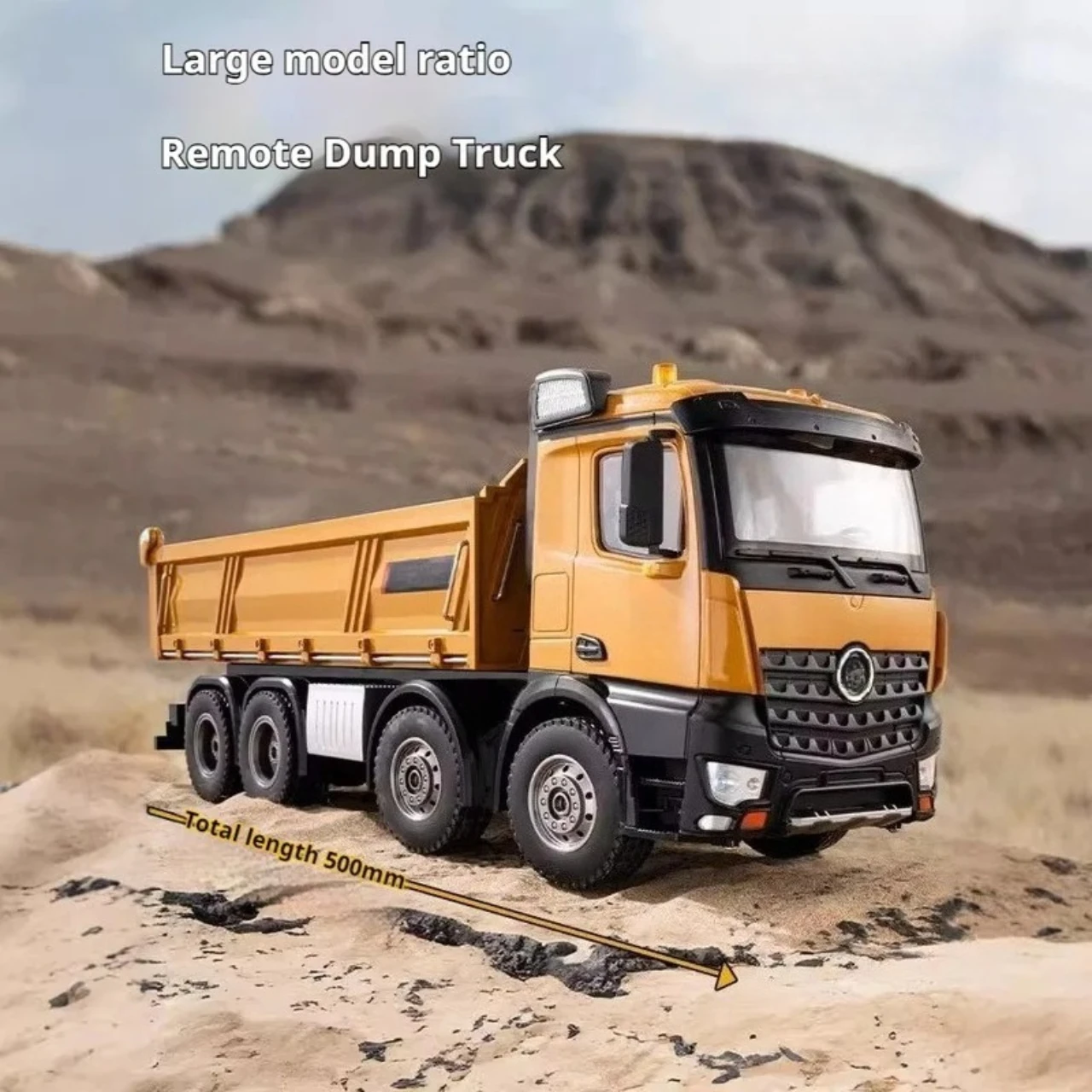 536 新型サウンド＆ライトエンジン搭載オーディオリモコン合金トラック、8輪大型建設車種1:14ダンプトラックおもちゃ、ギフト装飾品