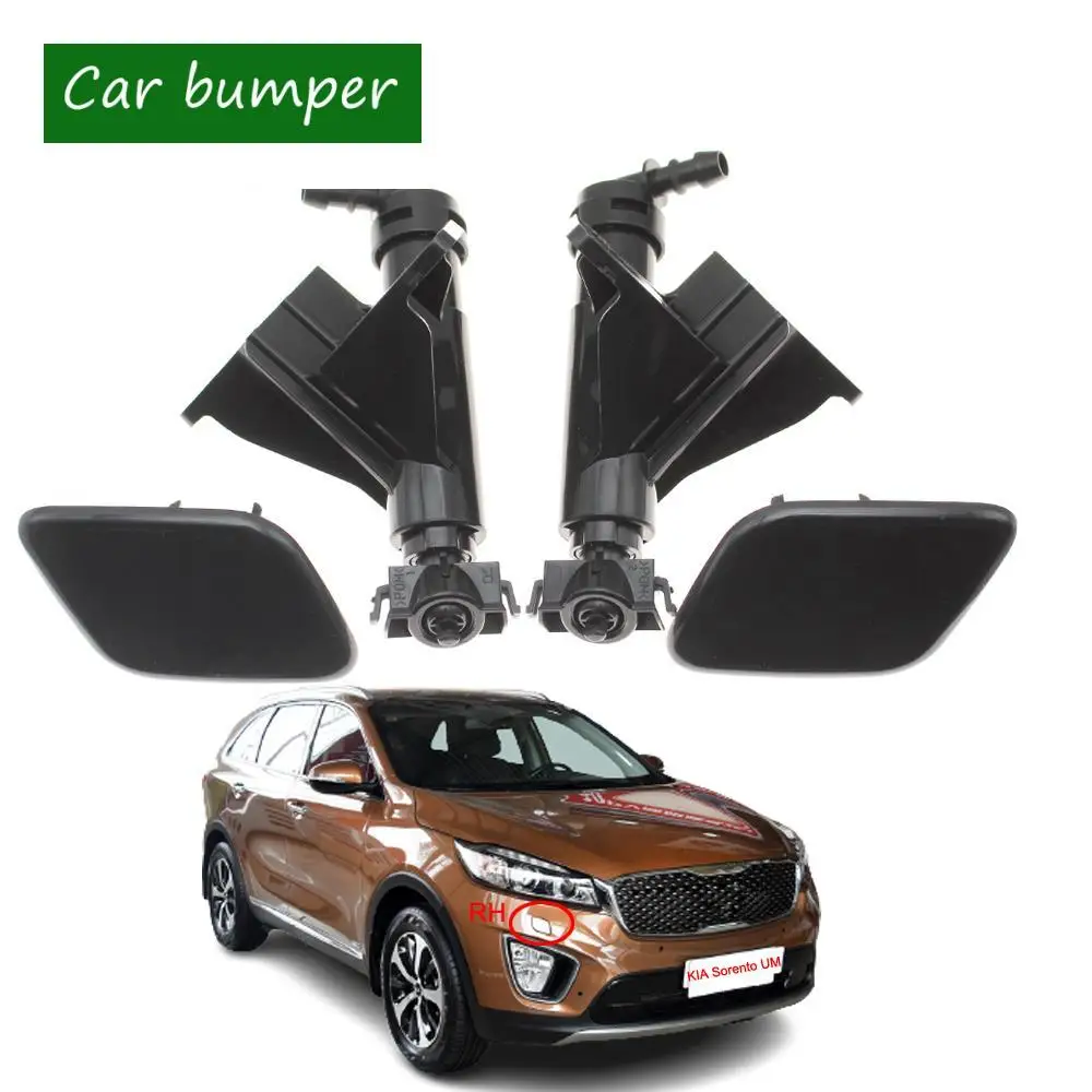 

For KIA Sorento UM 2015 2016 2017 2018 New Right&Left Front Headlight Washer Nozzle Headlamp Cleaning Spray Pump With Cover Cap