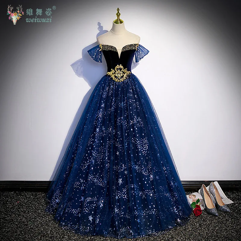 

Off-Shoulder Sequined Set with Diamonds Luxurious Evening Dress Shiny Slim Princess Birthday Party Gowns Quinceanera Dresses