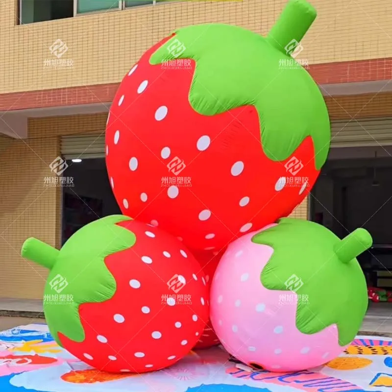 Customized Inflatable Strawberry,Red and Pink Strawberry Model,Outdoor Garden and Courtyard Inflatable Decoration