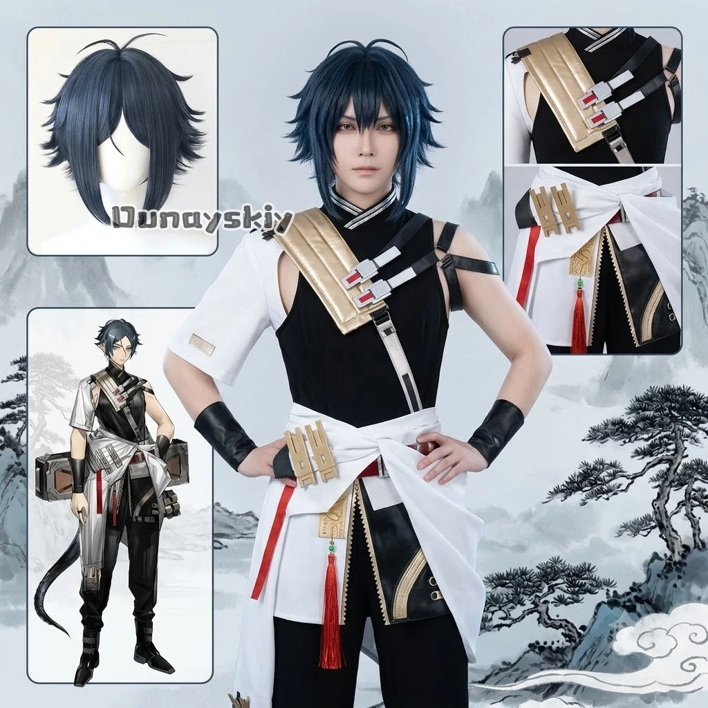 Zuo Le Huai Shuli Cosplay Costume Wig Uniform Full Set Character Outfit Halloween Role Play Carnival Party Game Arknights​
