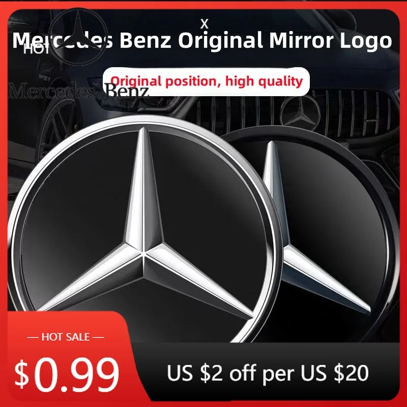

Car Sticker Car Front Grill Logo Light mirror face LED Badge For Mercedes Benz W166 GLS350 AMG/GLS63 X205 Emblem Luminous Decora