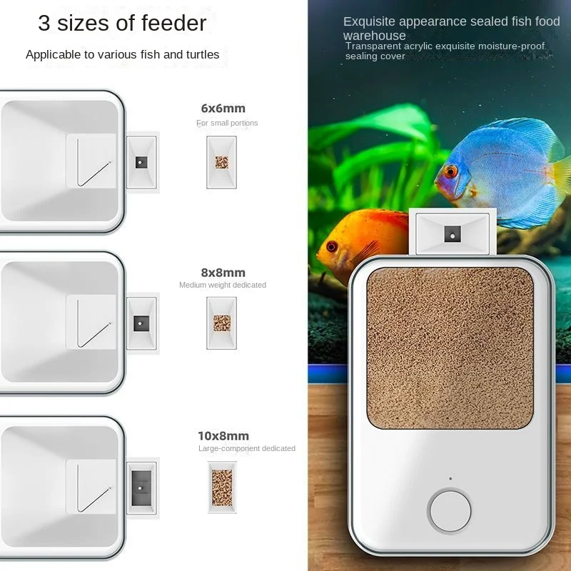 Automatic Fish Feeding Aquarium Fish Tank Feeder Timing/Wifi Wireless Smart Phone App Intelligent Speaker Voice Remote Control