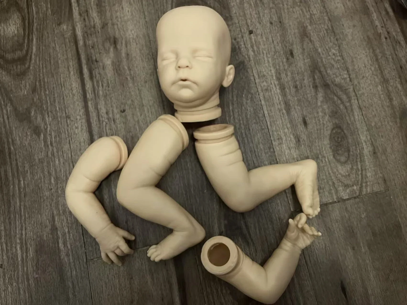 Alix reborn boneca kit nova chegada 21 Polegada inacabado sem pintura em branco diy peças de boneca com pano corpo boneca de arte colecionável