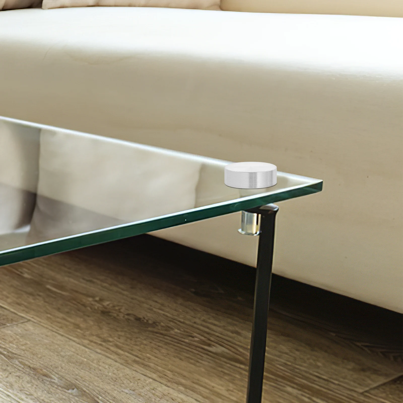 

6Pcs Round Aluminum Circle Disc Heavy Duty Glass Table Tops Adapter for Tea Tables Dining Tables Modern Furniture Upgrade