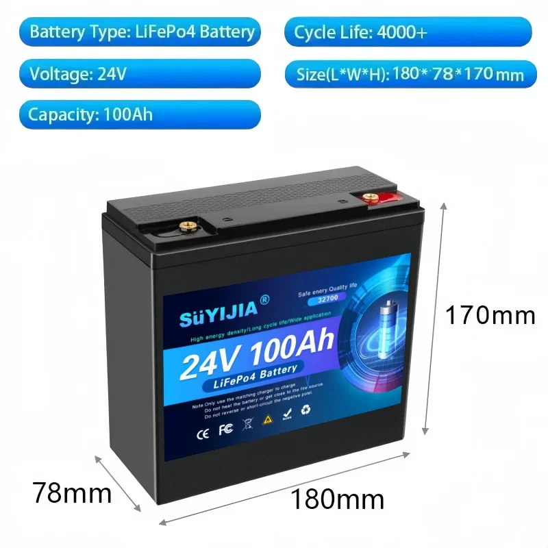 

Original 32700 24V 200AH LiFePO4 battery has a built-in 200A rechargeable Ferrous lithium phosphate solar off-grid battery.