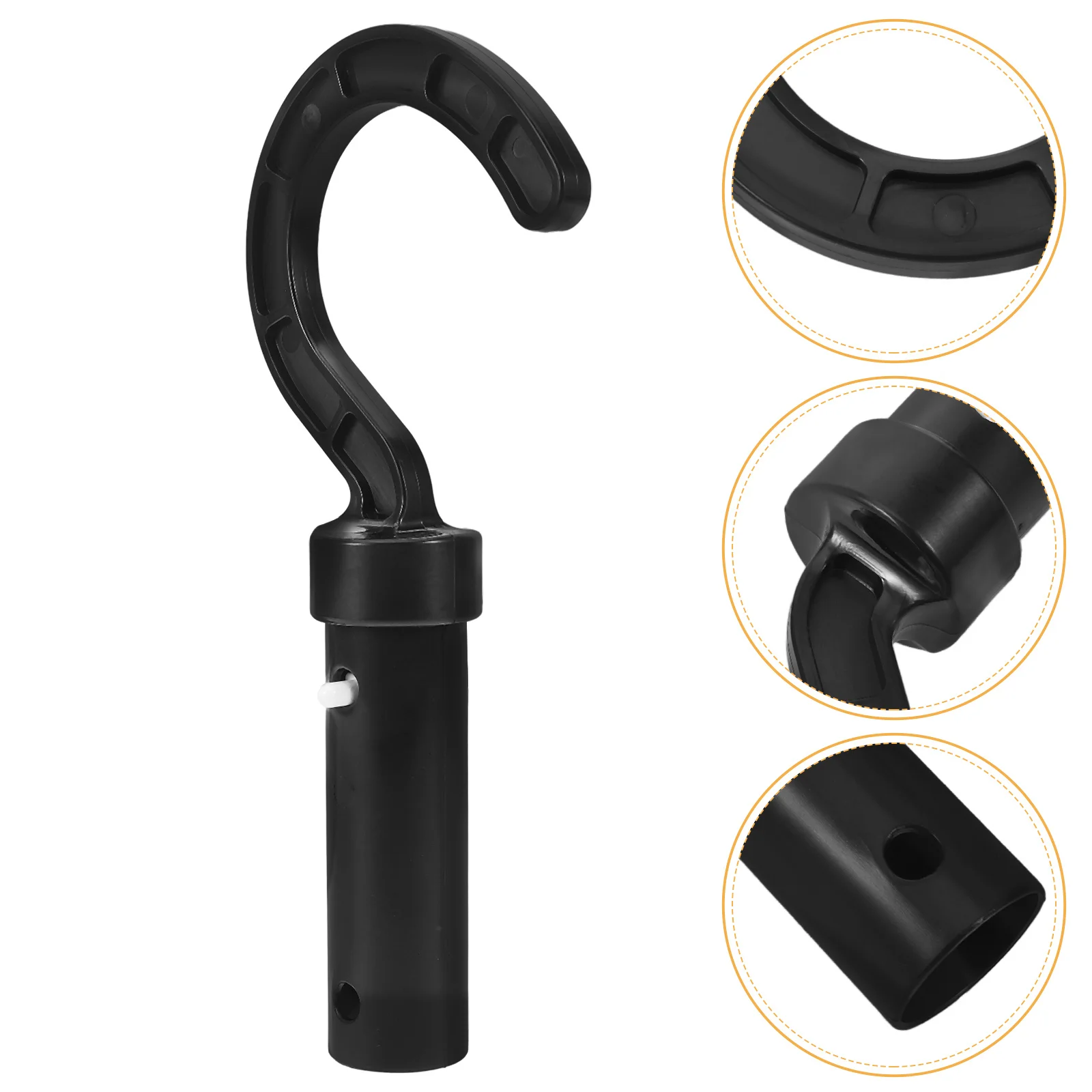 خطاف منظف روبوت حمام السباحة، حامل بلاستيكي متوافق مع أقطاب تلسكوبية، خطافات معدات حمام السباحة، شماعة منظف الروبوت #4