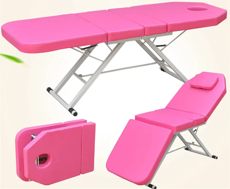 Folding Massage Table Couch Folding-bed Spa Tattoo Couch Beauty Salon 4 section Massage Table 182x60cm High Quality PU And Spong