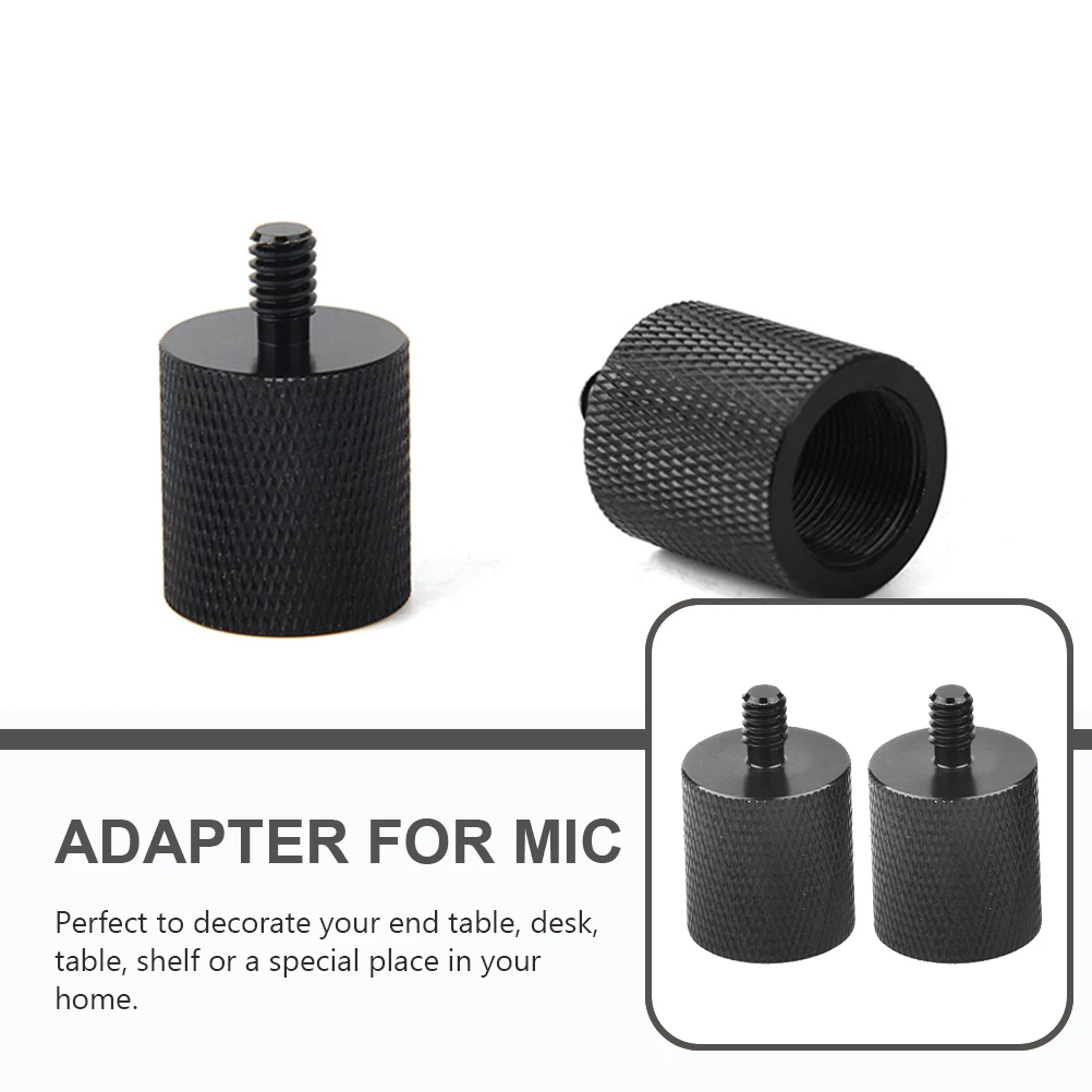 

2pcs Transfer Screws Mic Adapter Camera Microphone Stand 5/8'' /4'' Aluminum Alloy Hardware Lightweight Durable