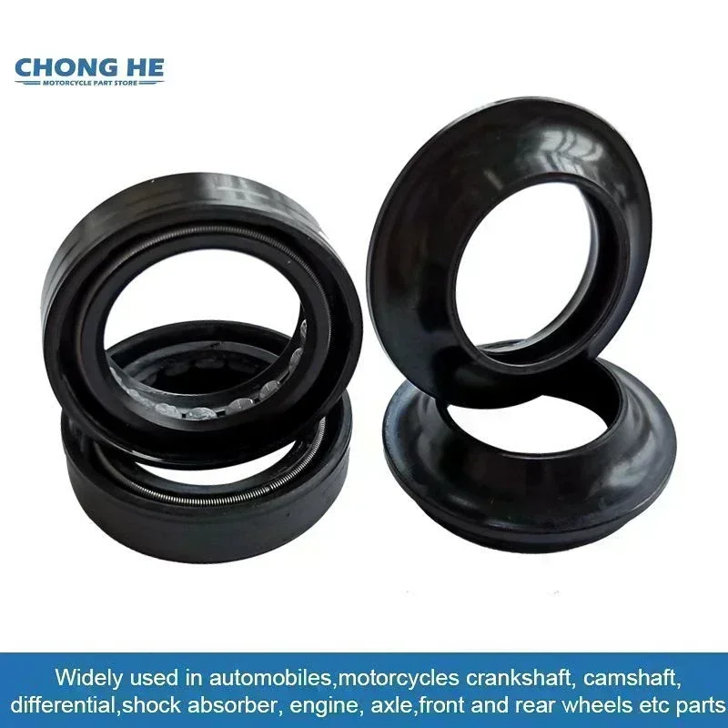 

35x48x11 35 48 11 Front Shock Fork Damper Shaft Oil Seal Retainers Dust Cover For HAR/LEY XLH883 XLH1000 Sportster XLH 883 1000