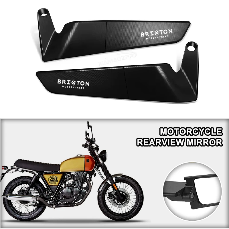 

Easy Installation Motorcycle Wind Wing side Rearview Foldable For BRIXTON Cromwell 125 1200 BX 125R BX150 Felsberg 250 Convex
