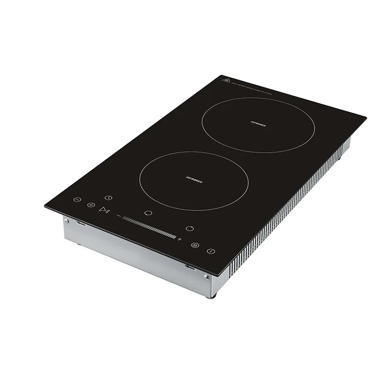 Intelligent Household Embedded Dual Head Electric Ceramic Stove Dual Head Infrared Induction Cooker