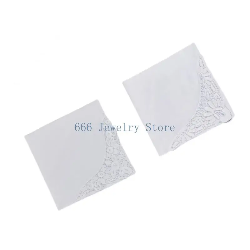 F2TD مناديل مزخرفة قطنية مزدوجة لحفلات الزفاف والاحتفالات الخاصة