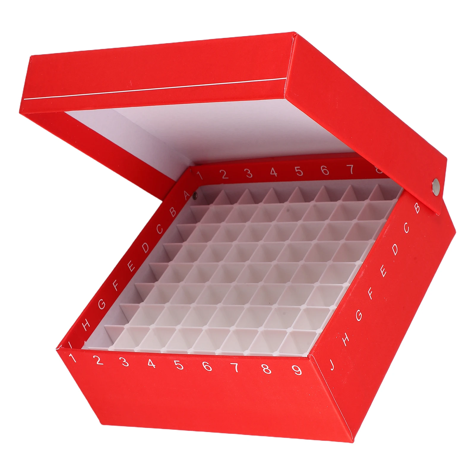

Freezer 81 Grid Flip Top Containers Cardboard Vial Rack Lab Small Storage Versatile 81 Hole Paper Box Tube Storage Freeze Box