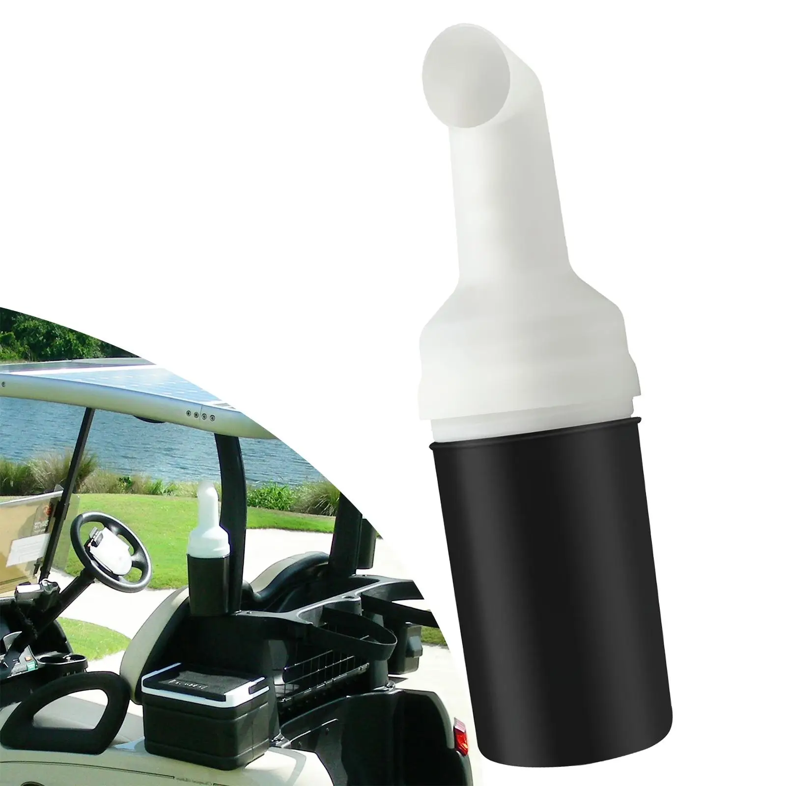 Botella de arena para carrito de Golf, accesorio Universal con soporte, dispensador para Club