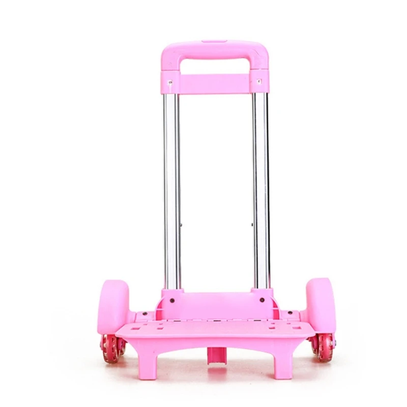 6 Backpack Trolley Aluminium Alloy Foldable Trolley Cart for Student Bags