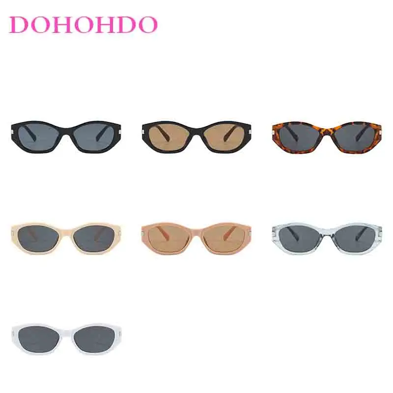 2025 البيضاوي الفاخرة العلامة التجارية تصميم نظارات شمسية كلاسيكية للنساء والرجال خمر عين القط النظارات الشمسية UV400 حماية الصيف نظارات شمسية