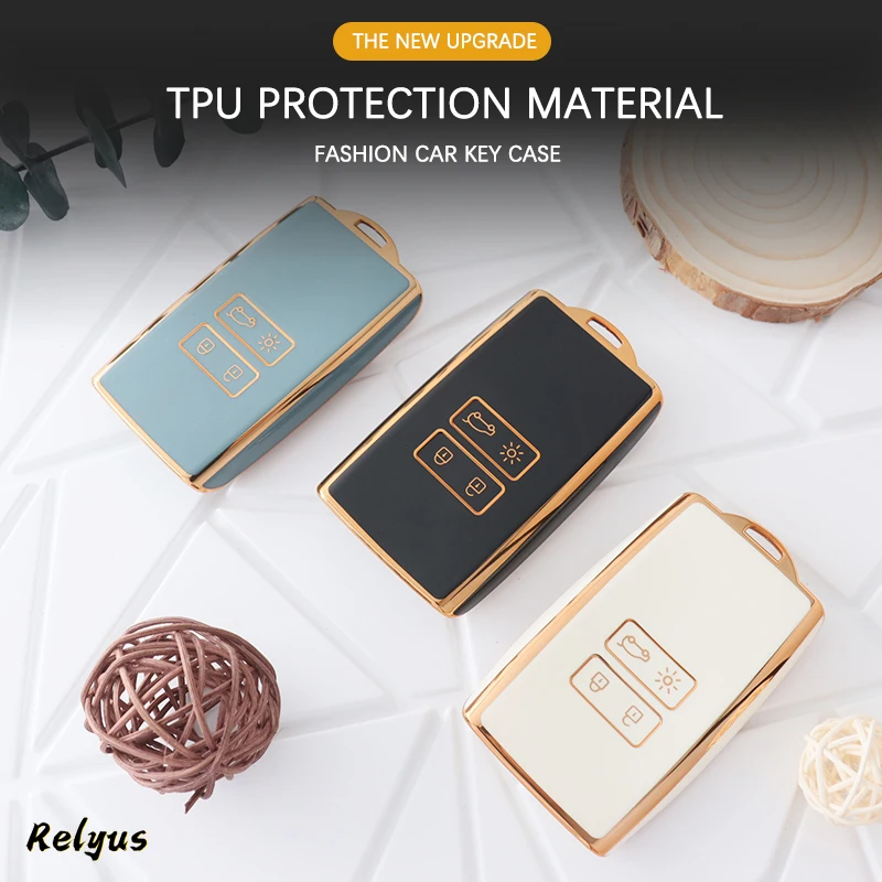 Fashion Soft TPU Car Key Cover Case Protector Shell For Renault Koleos Kadjar Megane Clio Captur Talisman Espace Kangoo Sandero