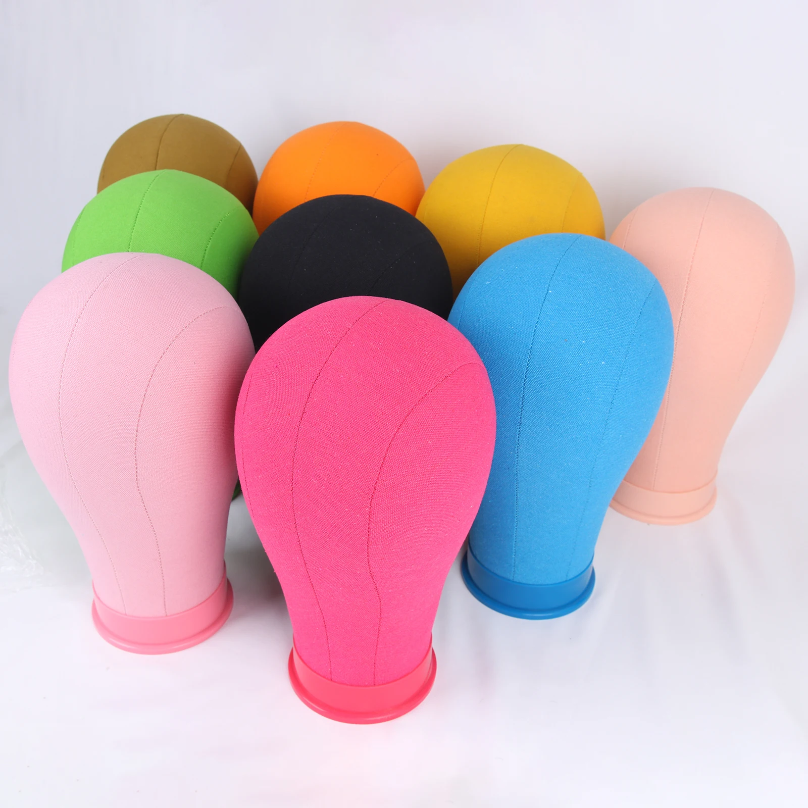 

Цельный холщовый манекен для наращивания волос, изготовление кружевных париков и демонстрационная маска, модель дисплея с настольной подставкой