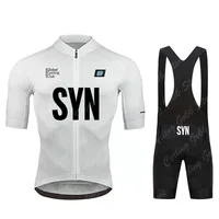 SYN-Camiseta de manga corta para hombre, conjuntos de Ciclismo de verano, camiseta para bicicleta de montaña, Ropa transpirable para bicicleta, uniforme de Ciclismo MTB