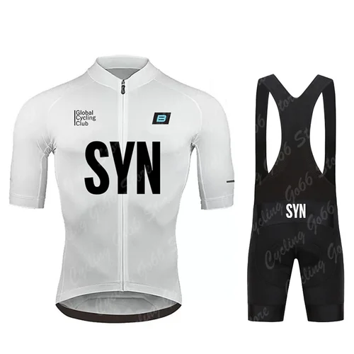 Imagen 1 del producto SYN-Camiseta de manga corta para hombre, conjuntos de Ciclismo de verano, camiseta para bicicleta de montaña, Ropa transpirable para bicicleta, uniforme de Ciclismo MTB