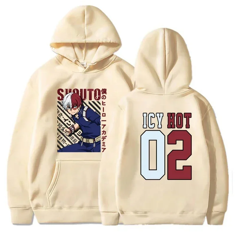 Neue Todoroki Shoto Drucken Anime Hoodie Mode Frauen Männer Casual Tops Herbst Und Winter Sweatshirts Langarm Harajuku Pullover – Detail 4