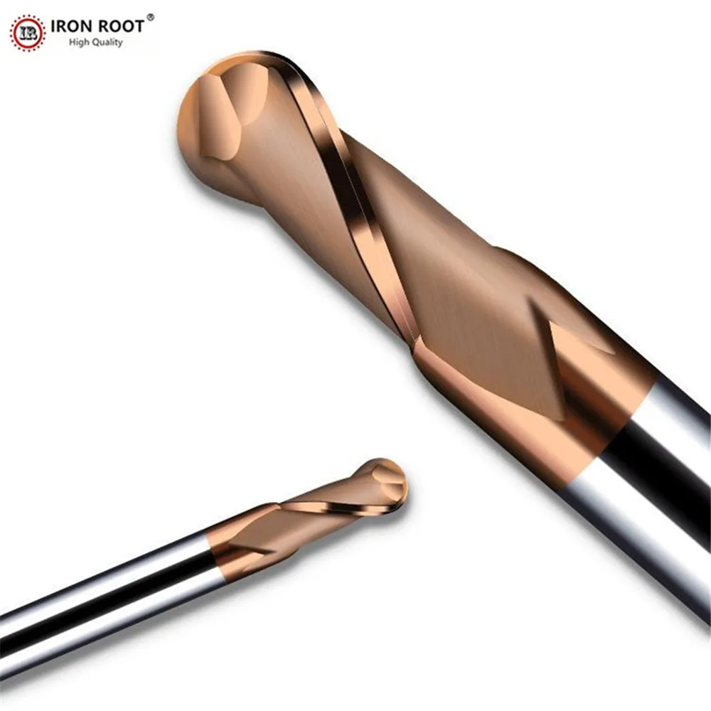 

20P Ball Nose End Mill, HRC58, R1.5mm-R6.0mm, CNC Lathe Turning Tool Tool 2 Flute Ball Nose Carbide End Mill, Milling Tool
