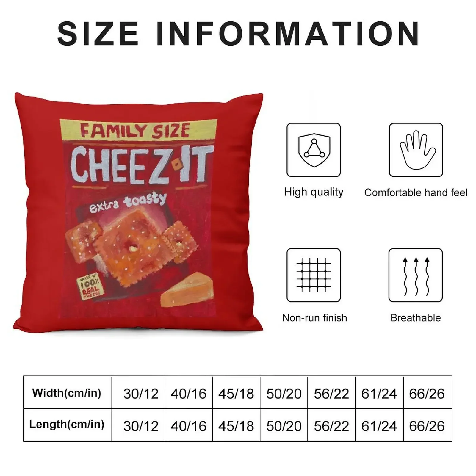 Cheeze-its Throw Pillow Throw Pillow Sofa Cushion Cover pillow