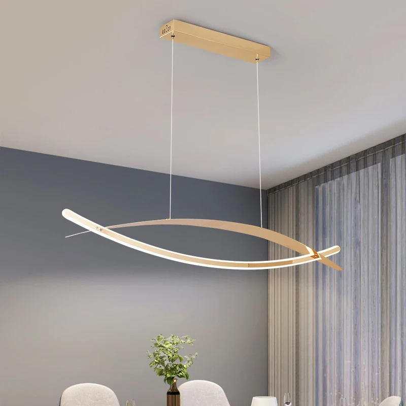 

Gold/Chrome Plated Modern Led Chandelier For home Dining Room Kitchen Bar Shop Hanging Pendant Chandelier suspension luminaire