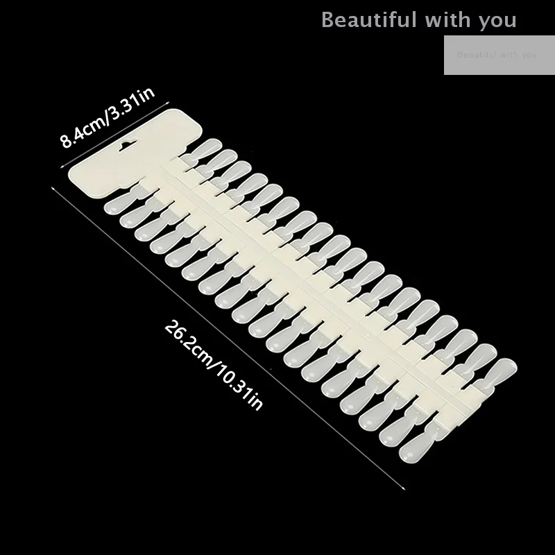 36 個ナチュラル/クリアカラーカードリムーバブルネイルアートディスプレイ偽ネイルチップラックティアドロップデザインマニキュアジェルポリッシュ練習ツール