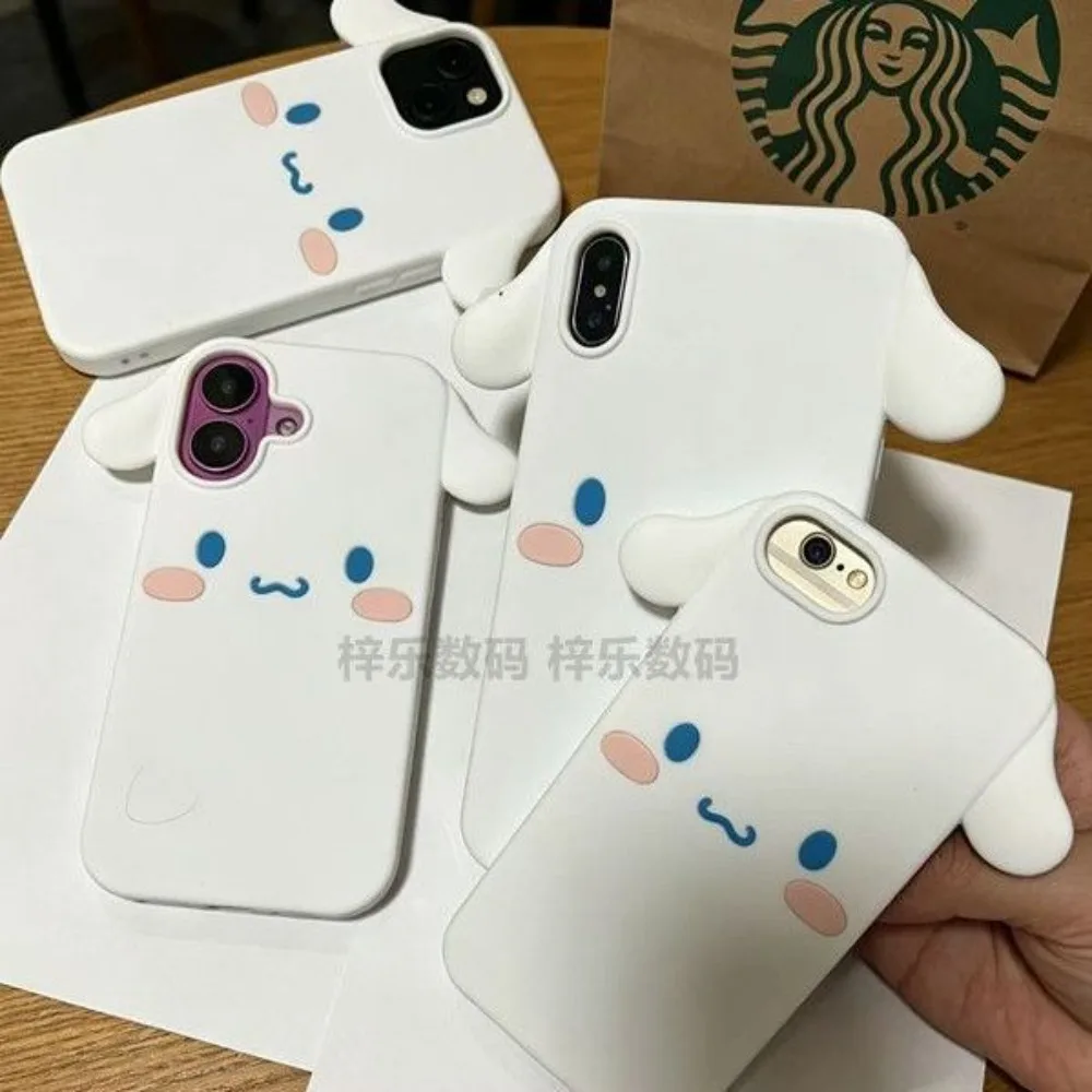 New creative 3D glasses cartoon pattern animal cat and dog silicone phone case for iPhone 17 Pro Max 16 15 Plus 14 13 girls gift
