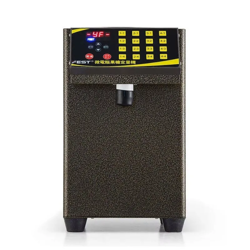 Chinese Factory Stainless Steel Fructose Quantifier Bubble Tea Syrup Dispenser Food Processing Winery Electric Movement