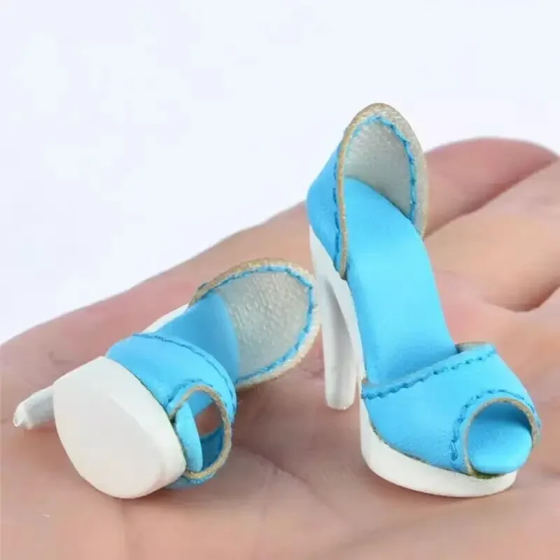 Sky Blue High Heels Shoes Model for Color Infusion & Jem and The Holograms Doll