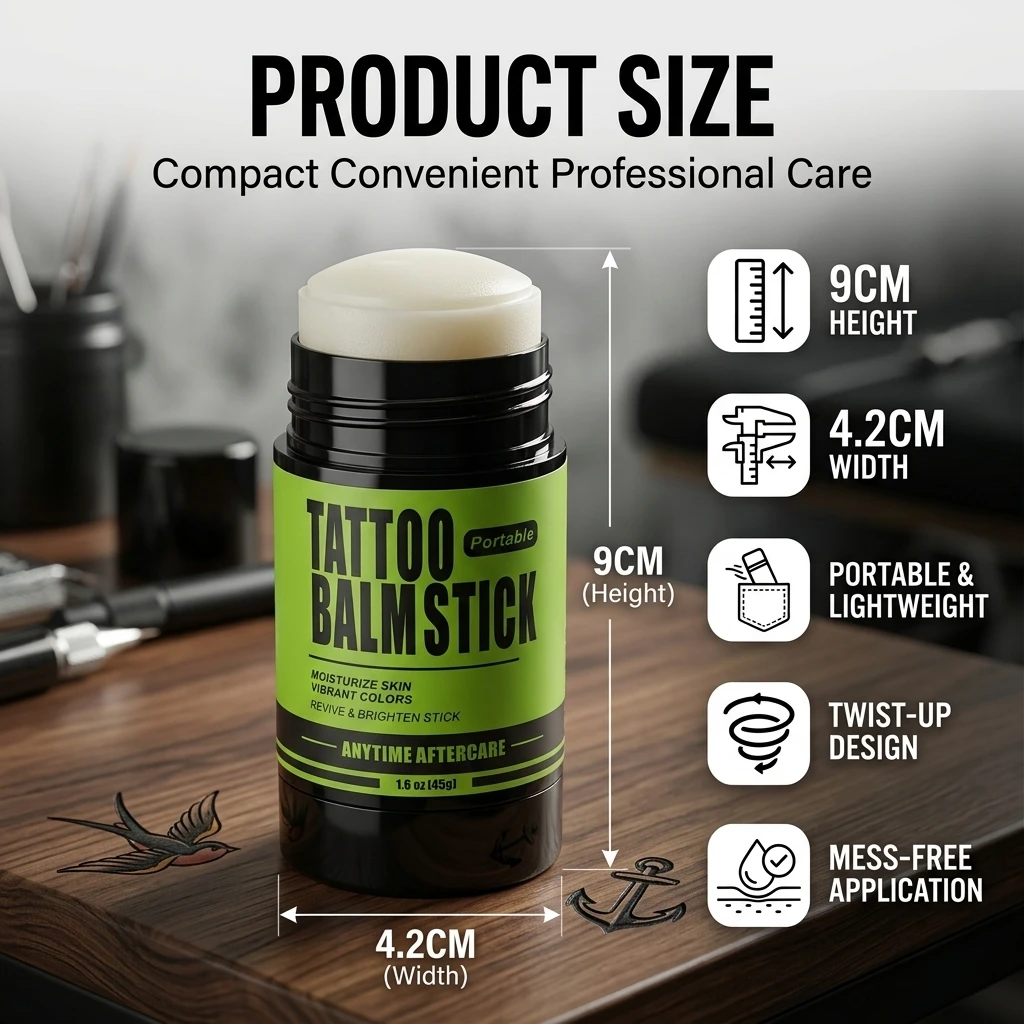 Tattoo Balm Stick 45g Natural Tattoo Moisturizer Healing Color Tattoo Balm Enhance Brighten Skin Friendly Tattoo Cream