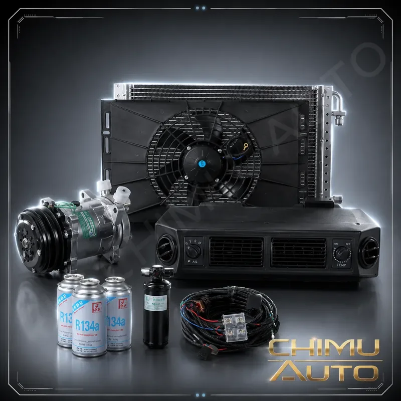 【CHIMU AUTO】24V 12V High Performance A/C Compressor for Truck Excavator Air Conditioning Modification Assembly