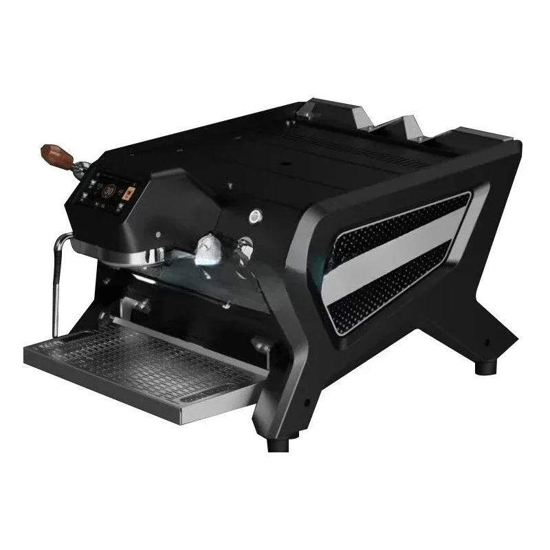 Semi Automatic  Double Head Commercial Coffee Machine Professional Multifunction Stainless Steel For Office Coffee Shop Business