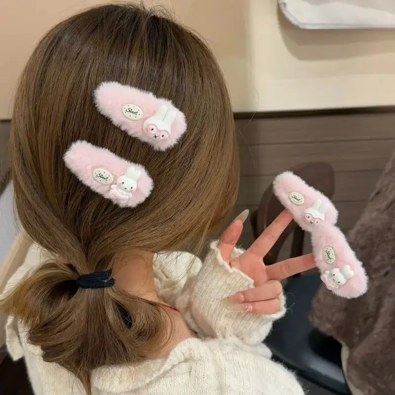 New Miffy Hair Clip High Color Value Q Version Doll Patch Creative Girl Sweet and Cute Side Bangs Broken Hair Clip Birthday Gift view 5