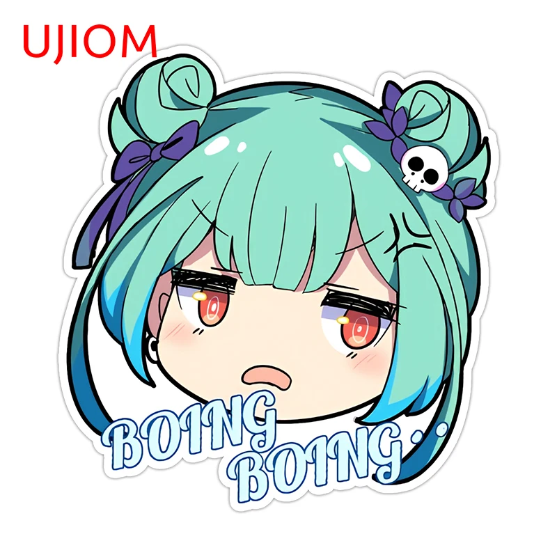 UJIOM For Hololive Uruha Rushia Wall Sticker Attractive Cartoon Decals Scratch Proof Adhesive Wardrobe Vestibule Decoration