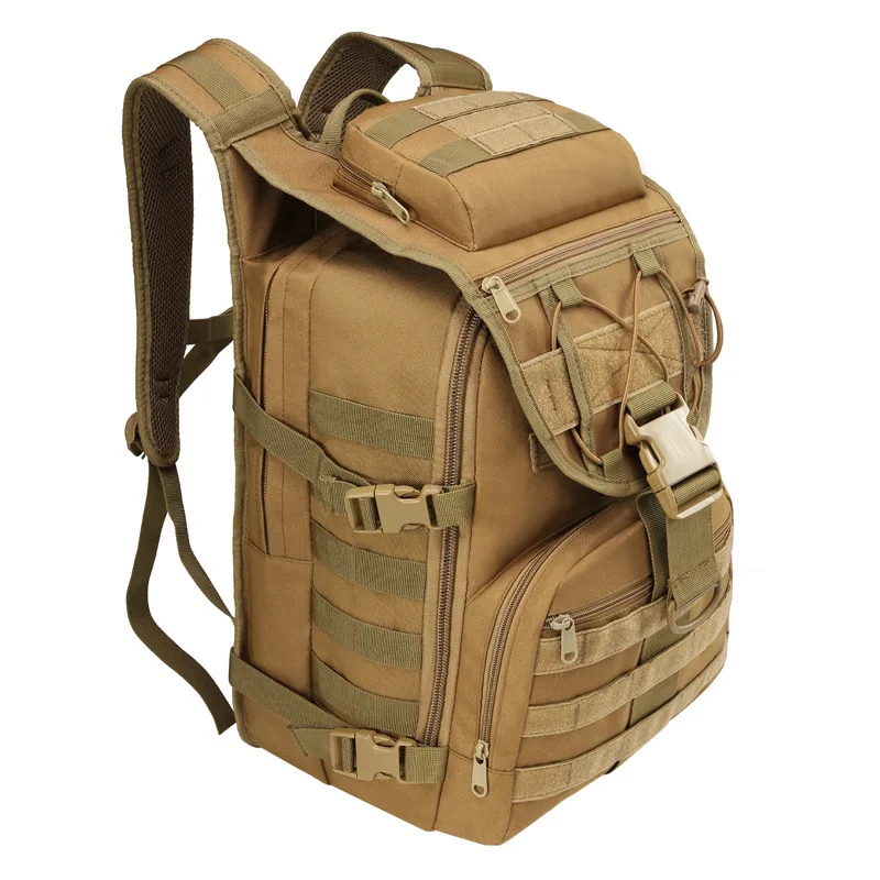 35L X7 Tactical Backpack Water-Resistant Oxford MOLLE Assault Pack with Breathable Mesh for Hiking Camping and Outdoor Travel