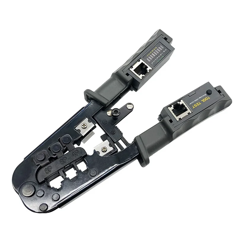

A20F-2X RJ45 Crimper Network Lan Cable Tester Cutting Tool For Cat7 Cat6 Cat5 RJ11 RJ12 RJ45 Crimper Metal Clip