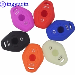 jingyuqin 3B Remote Silicone Key Case Car Styling Cover For BMW X3 X5 Z3 Z4 3 5 7 Series E38 E39 E46 E83 FOB Set Protective