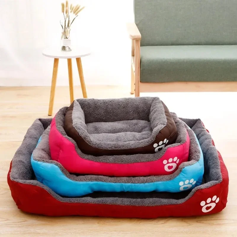 Square Nest Pet Kennel for Small Medium Large Dogs Cat Puppy Plus Size Dog Baskets Pet Large Dog Bed Warm House Candy-colored&J1