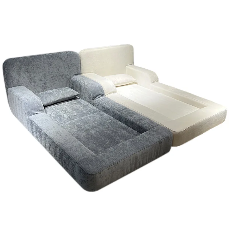 Full vacuum compression bed, foldable Italian multi-functional sitting and lying small apartment living room single sofa bed