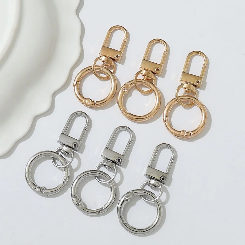 10/20/50pcs Silver Color Keyring Lobster Clasp Hooks With Adjustable Buckle For Making Keychain DIY Bags Doll Hook Jewelry image 4