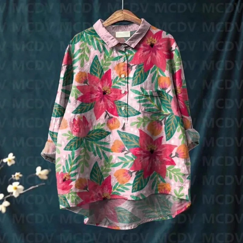 

Foreign Trade Amazon Independent Station Summer Ladies European and American Trend Digital Printing Long Sleeve Pullover Shirt