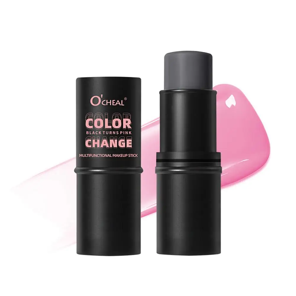 3-in-1 Cheek Blush Stick Lip dyed Eyes Cheek Lips Cream fard Face Contouring Shadow idratante Brighten Water-resist W1Y4