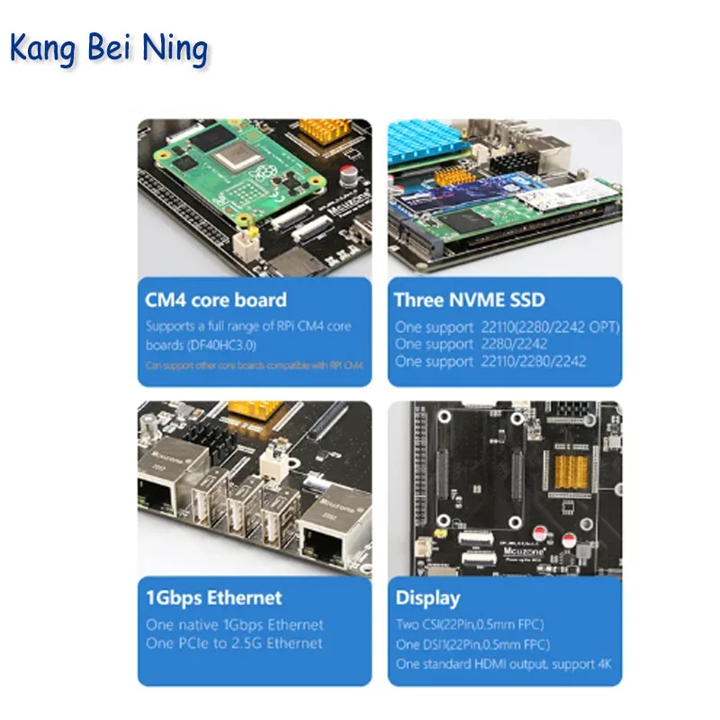 Raspberry Pi CM4_NAS_M.2 board NVME ssd M.2 22110 2280 2242