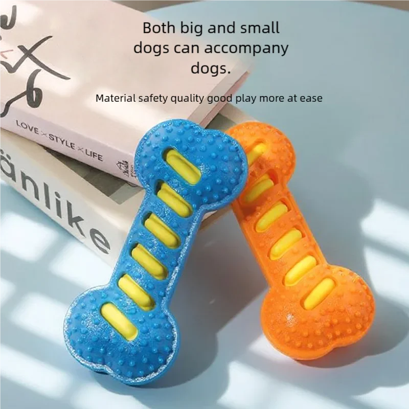 Pet Dog Toys Rubber Bone Shape - đánh giá và giá Teeth Cleaning Dog Chew Bone
