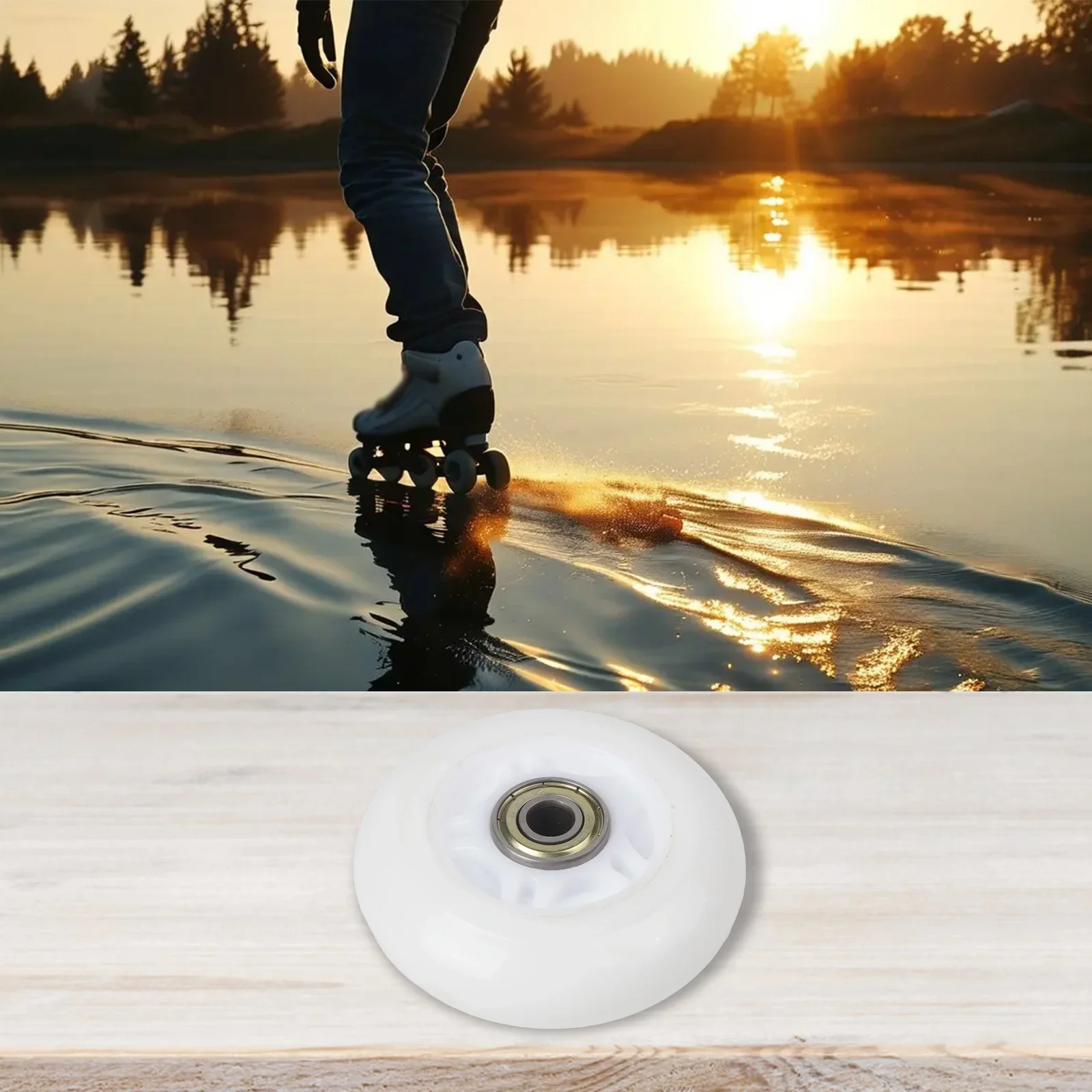 

Hot Sales Outdoor Wear-resistant Hockey Skate For-Wheels 64mm 70mm 72mm With Bearing Glitter Wheels Replace Parts